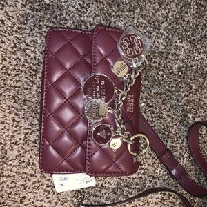 Guess Mini Burgundy Bag